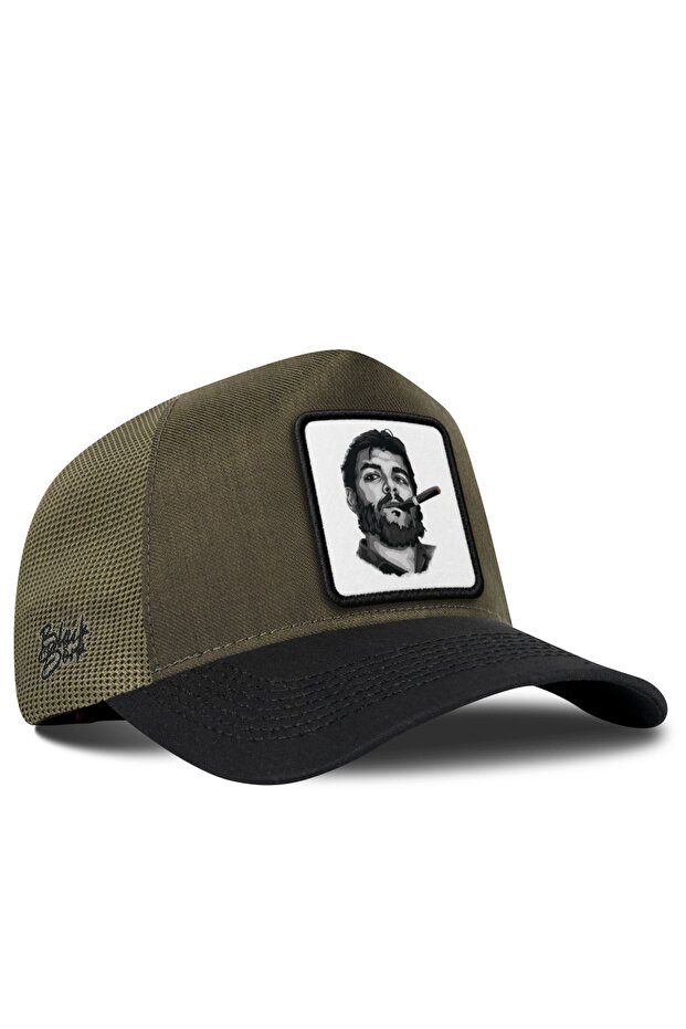 Che Guevara Logo Cordura Black-Khaki Trucker Hat