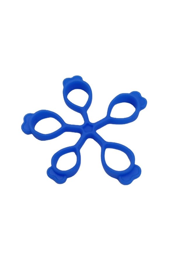 Blue Hand Gripper Silicone Finger Expander Exercise Hand Grip Wrist Strength Trainer Finger Exercise