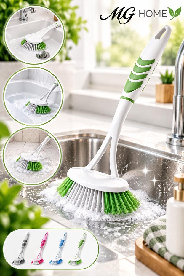 Softon Tub Brush Tp-331 | | Sink Brush | | Toilet Brush | | Medium with Hard Bristles | | Bathroom Cleaning Difficult Dirt | | 28 cm | | Cleaning Brush Large Area Brush Kitchen & Bathroom Cleaning Brush