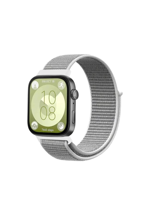 Huawei Fit 4 Mesh Hook and Loop Strap - White