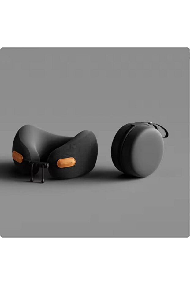 25x25x12cm B black pillow Memory Foam Neck Pillow Travel Pillow Portable U Shape Pillow for Airplane