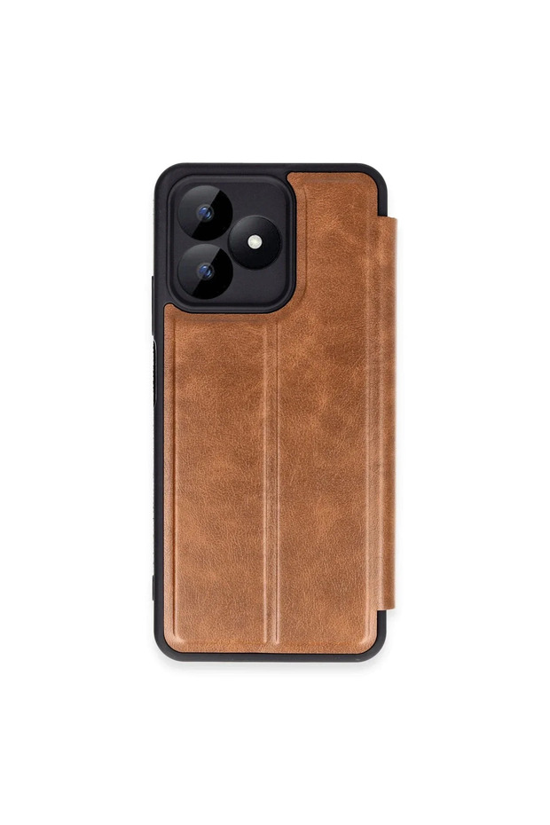 Realme Note 50 4g Case Flip Cover - Tan