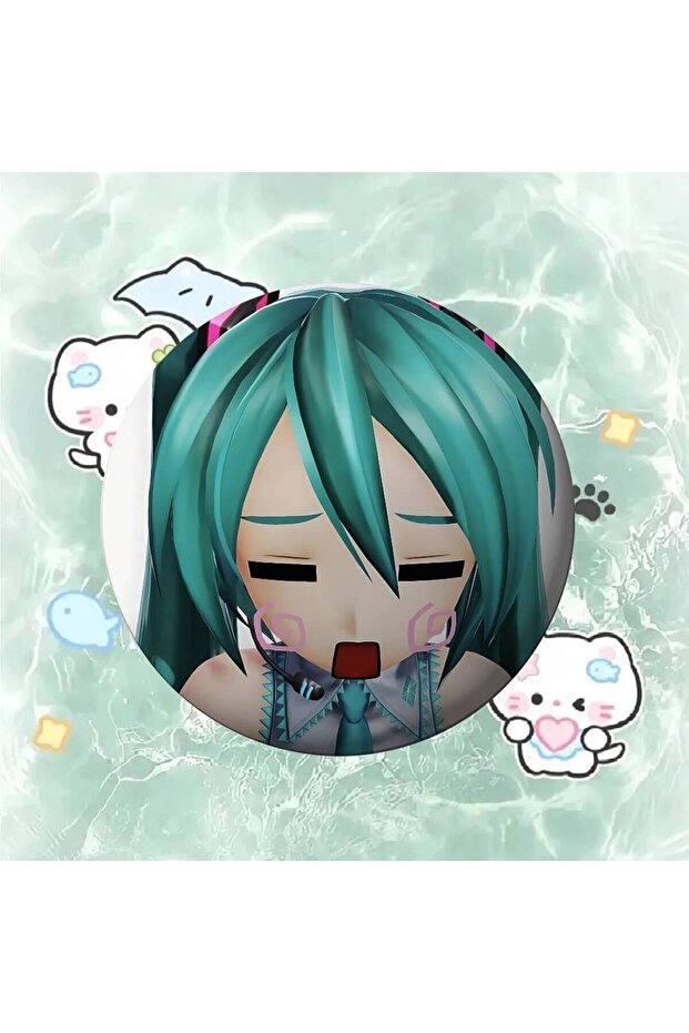 25x25mm z11 Cute H-hatsune-M-mikuS Kawaii Badges Creative Tinplate Button PinsBrooch Creative Quotes