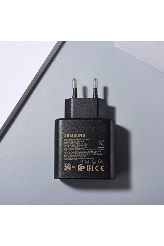 SAMSUNG only EU black Samsung USB C Charger 45W PD Super Fast Charge Power Chargeur EU US Adapter EP
