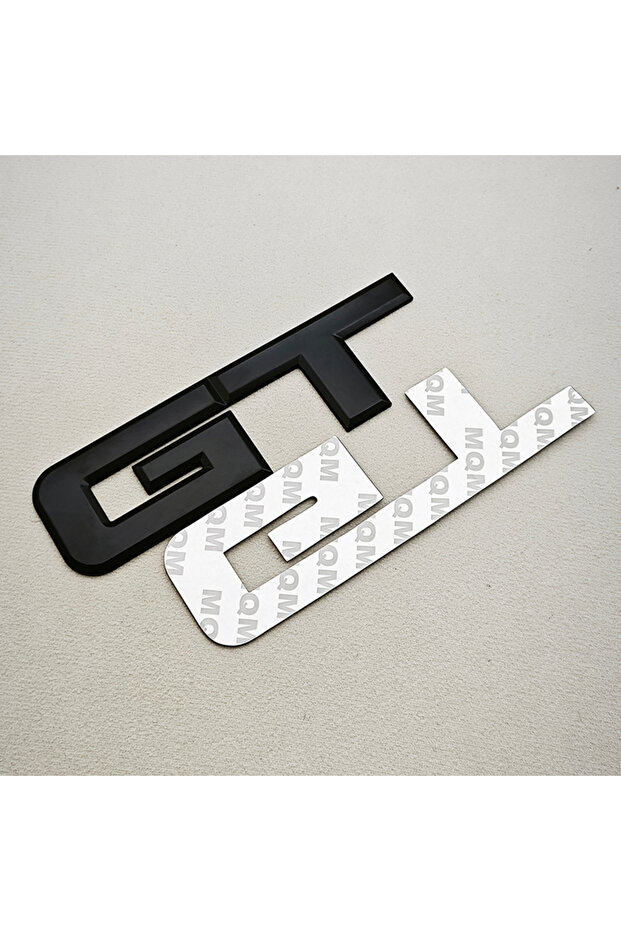 Sticker Black 3D Metal Logo GT Car Rear Boot Trunk Emblem Fender Side Front Grille Badge Sticker Dec