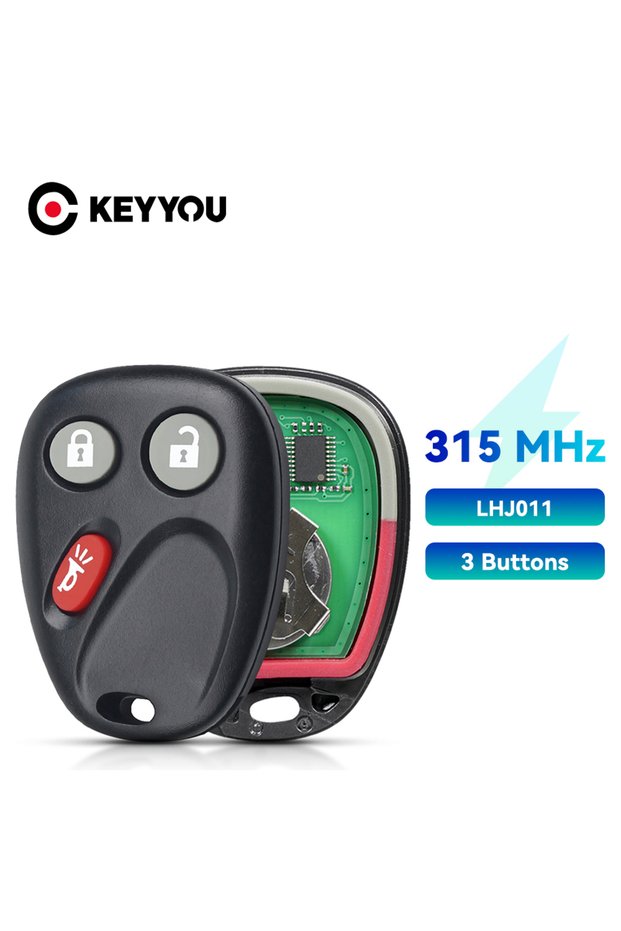 KEYYOU LHJ011 315Mhz 3 Buttons Remote Key For Hummer H2 Chevrolet Avalanche Cadillac Escalade 2003 2