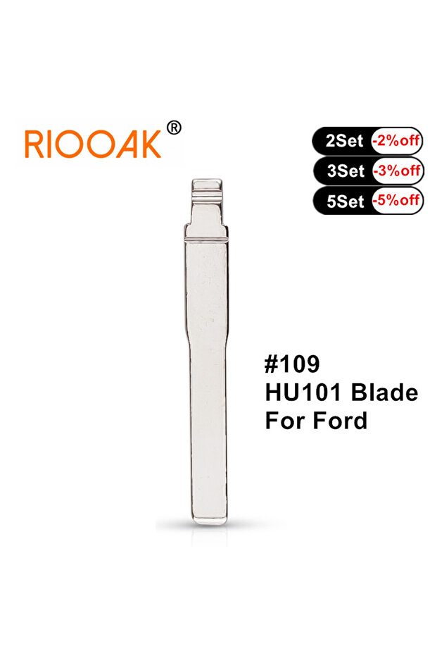 10pcs 10pcs Flip Key Replacement Remote Car Blank Uncut Key #109 HU101 Blade For Ford Focus Mondeo F