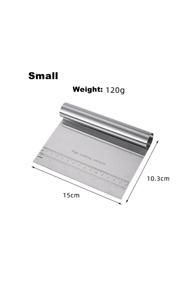 Small Stainless Steel Dough Chopper Bench Scraper Pastry Cutter