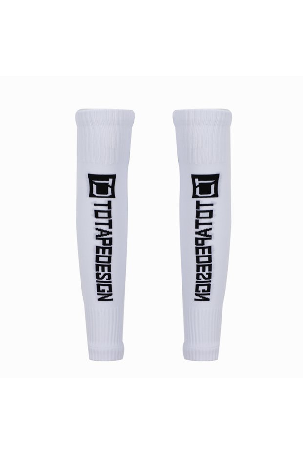 white 1 Sports Football Shin Guards Pad Set of Socks Leg Support Compression Leg Sets of Football Sh