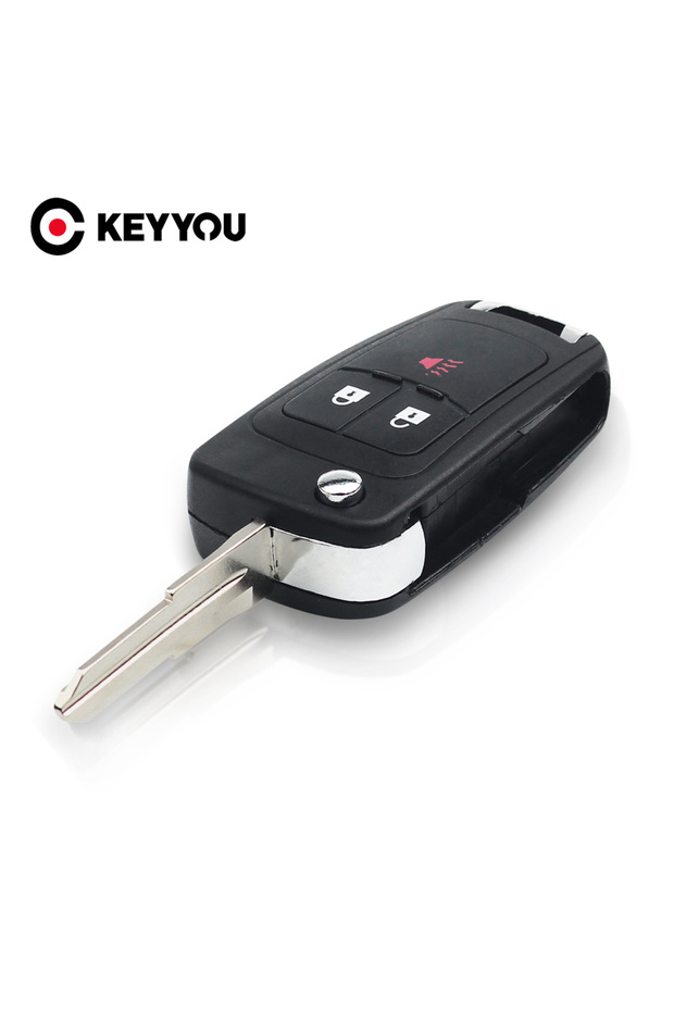 KEYYOU Replacement Flip For Chevrolet Spark 2012 2013 2014 2015 2016 3 Buttons Remote Car Key Shell