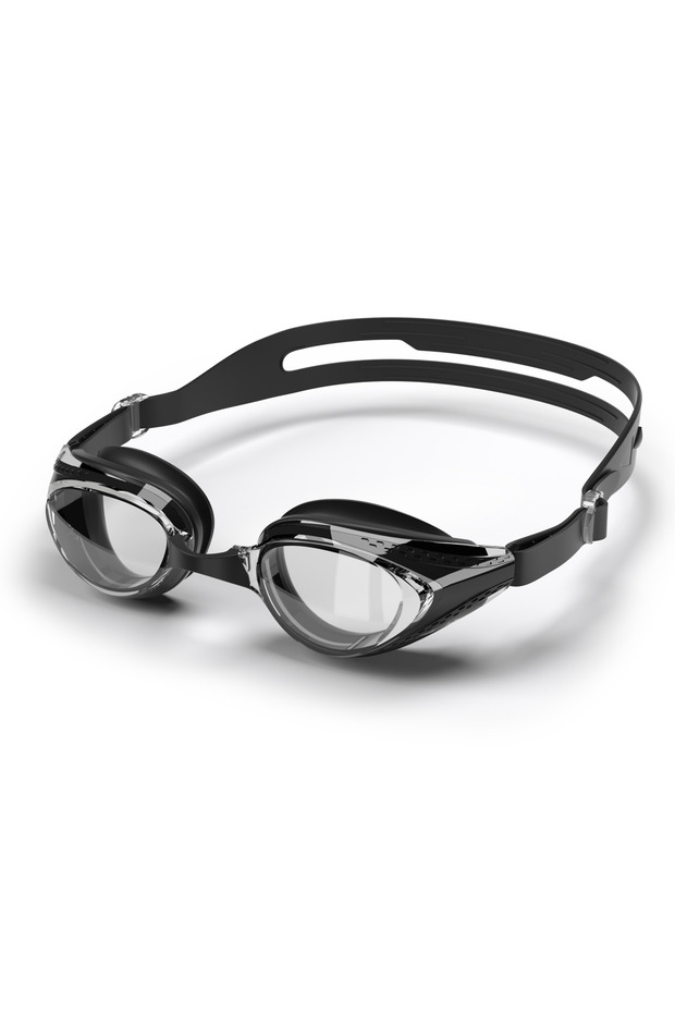 Black Professional Swimming Goggles Anti-fog Waterproof Swim Eyewear Glasses 100% UV Protection No L