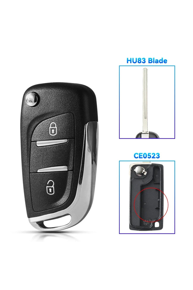 2 BT HU83 CE0523 KEYYOU NEW For Peugeot 107 207 307 407 306 308 408 508 3008 4008 Partner CE0523 CE0