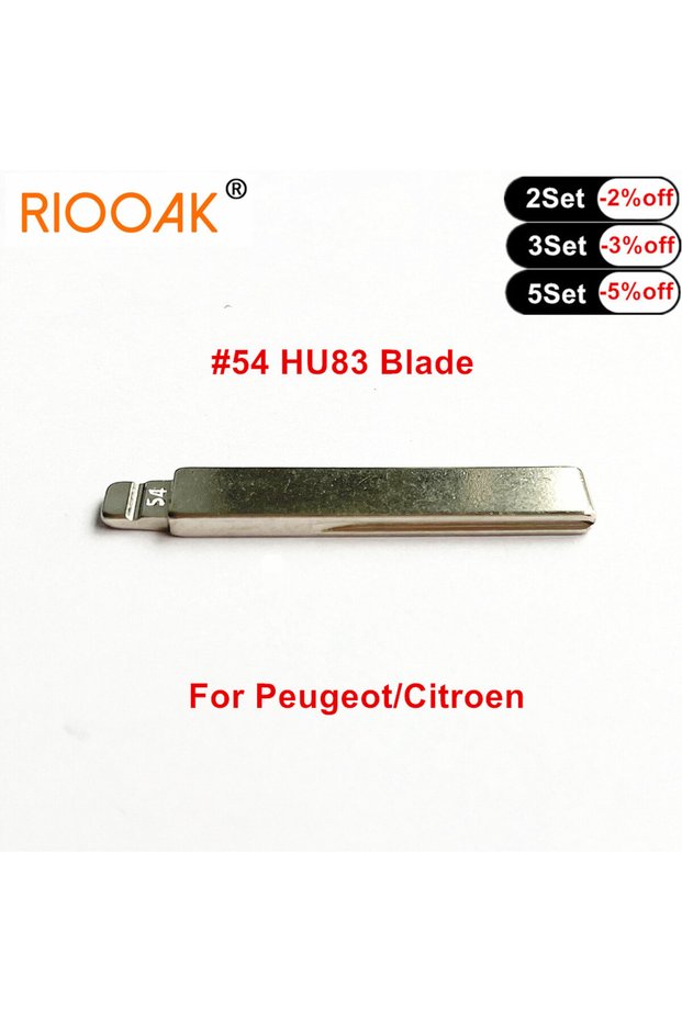 10pcs Metal Folding Flip Uncut Key Blade #54 HU83 Fob Car Key Blank for Peugeot 301/307/308/408 Citr