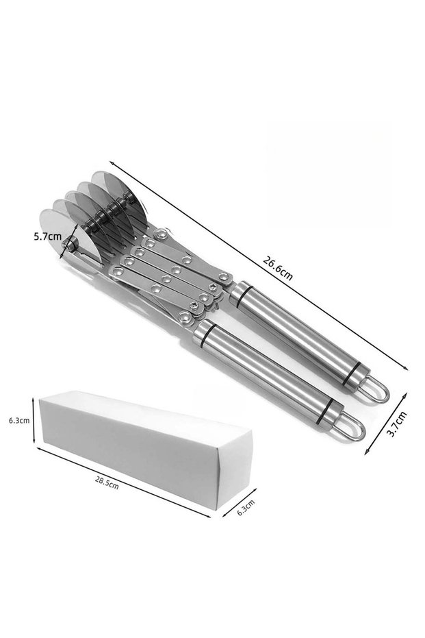 5 Wheels 3/5/7-Wheel Professional Pastry Cutter-Stainless Steel Pizza & Dough Tool, Multi-Use Kitche