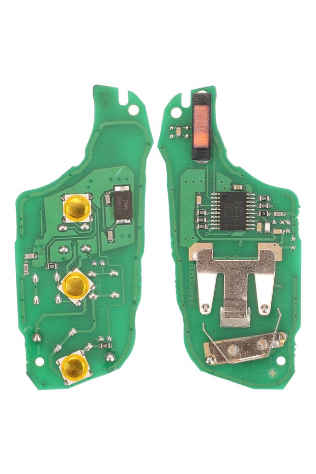 for Peugeot one Circuit Board jingyuqin 433.92Mhz ID46-pcf7941 Car Remote Key 2/3 Buttons Fob For Pe