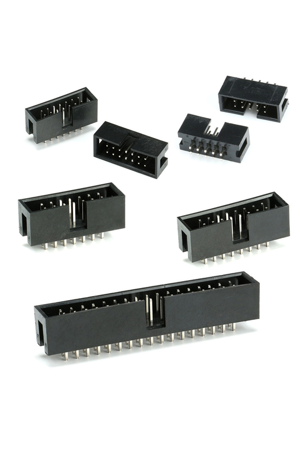 10PIN 2X5 10PCS Dip 6/10/20/26/34/40 Pin 2.54mm Pitch Male Socket Straight Idc Box Headers Pcb Conne