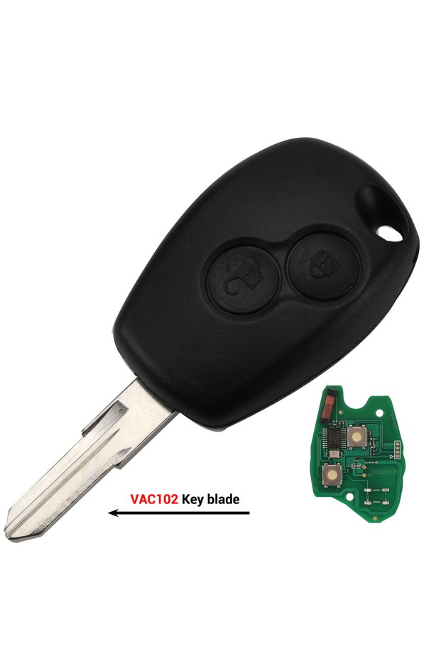 PCF7946 Chip VAC102 jingyuqin Remote Car Key For Renault Duster Modus Clio 3 Twingo DACIA Logan Sand