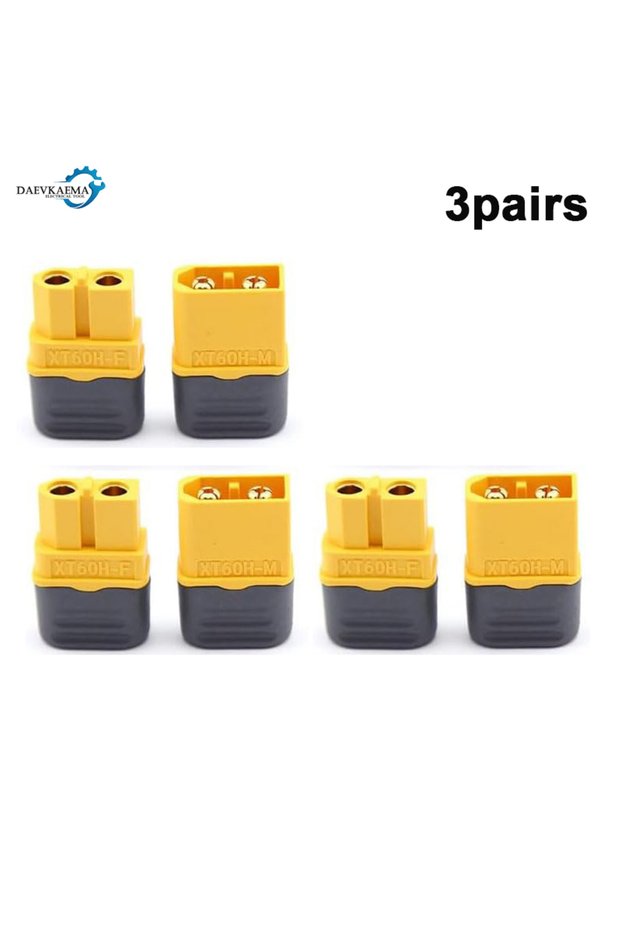 XT60-H 3PAIRS 3-12Pairs XT60H (XT60 Upgrade) Connector XT60H Male Female Bullet Connectors Plugs wit