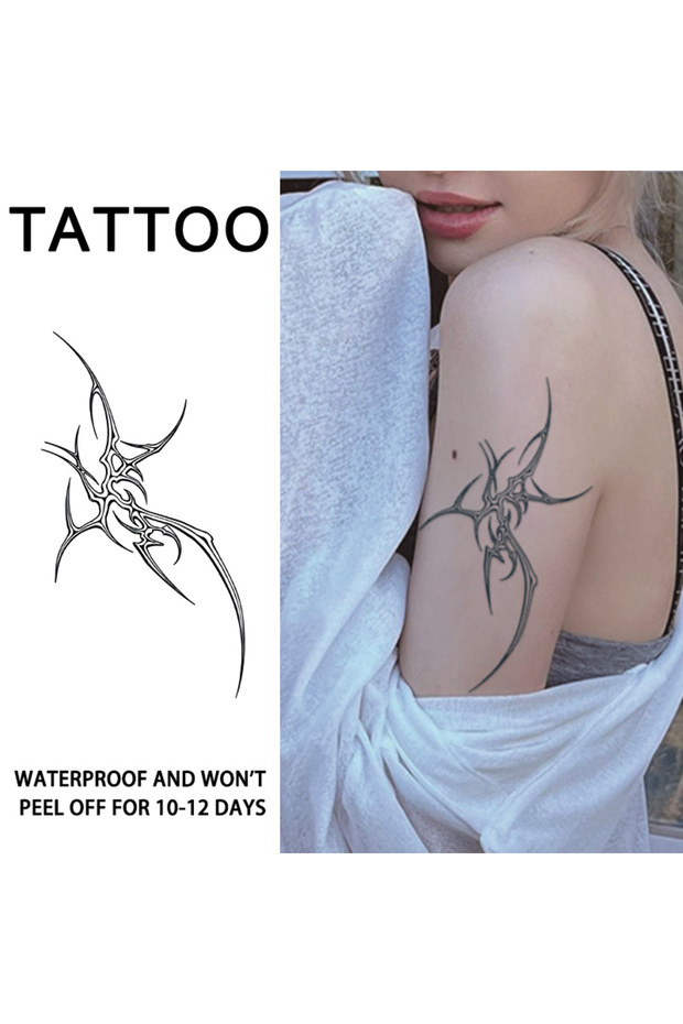 KJ273 1Pc Cool Waterproof Temporary Tattoo Stickers, Long-lasting Waterproof for One to Two Weeks, T