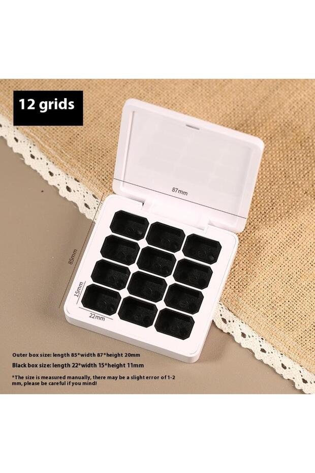 12Grids 4/6/9/12 Grids Empty Magnetic Packaging Box For Nail Manicure DIY Fast Painting Gel Solid UV
