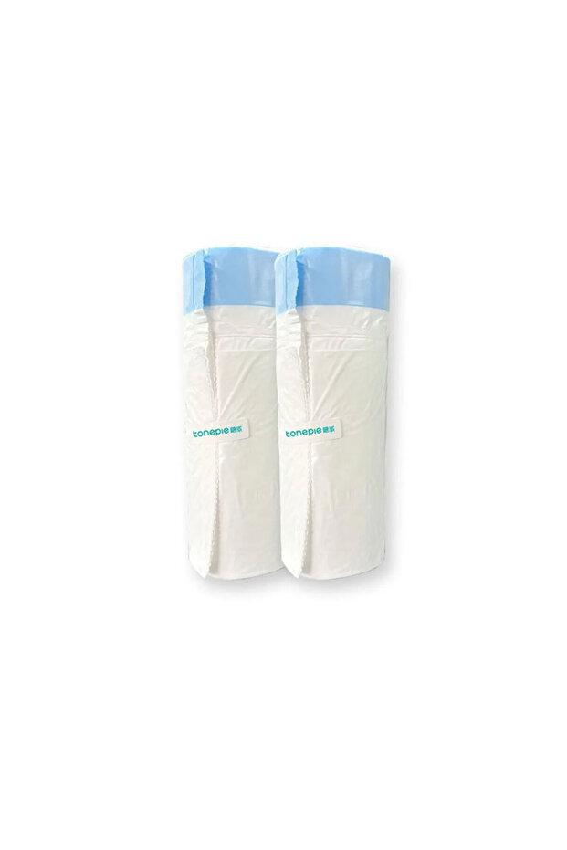2 rolls Tonepie Self-Cleaning Cat Litter Box Poop Bags Drawstring Closure for Tonepie Cat Toilet Pet