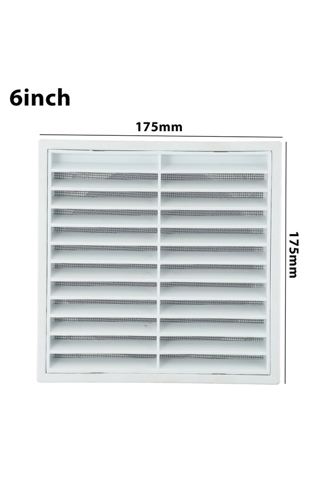 150mm Efficient Ventilation Grille Durable PP Material Air Exhaust Outlet Fresh for Wall Ceiling Ope