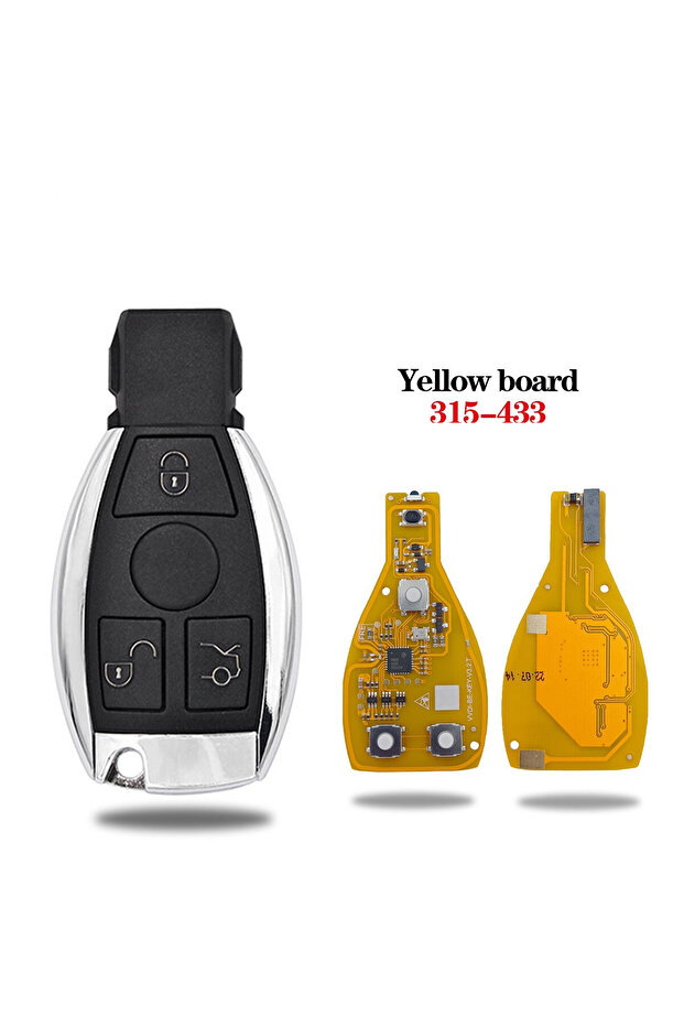 3B PCB no token No logo 5pcs Xhorse VVDI BE Key Pro 3/4 Button Remote Car Key for Mercedes Benz V4.2
