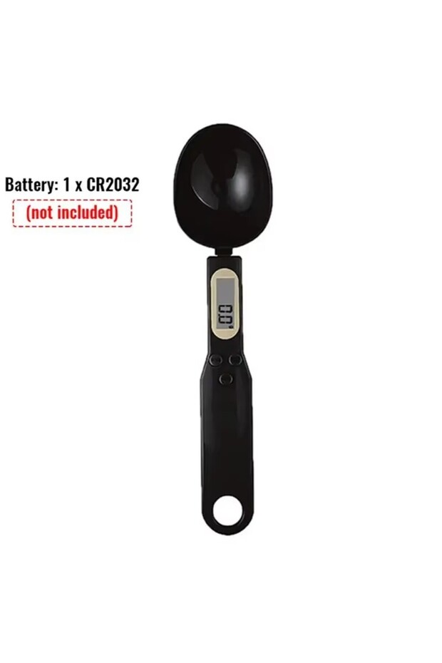 1Kg 1pc black LCD Digital Measurement Adjustable Weighing Spoon Kitchen Scale Electronic Measuring S