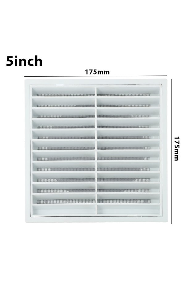 125mm Efficient Ventilation Grille Durable PP Material Air Exhaust Outlet Fresh for Wall Ceiling Ope