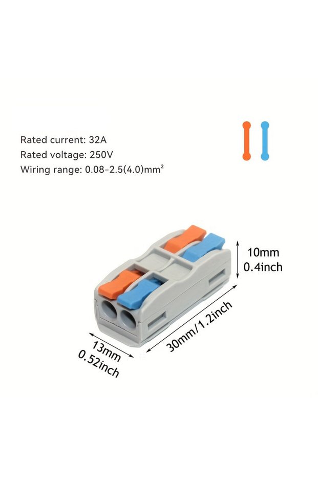 10PCS M-422C 10/30/50pcs Wire Connector Spliceable Hard Wire Direct Insertion Multi Input And Multi