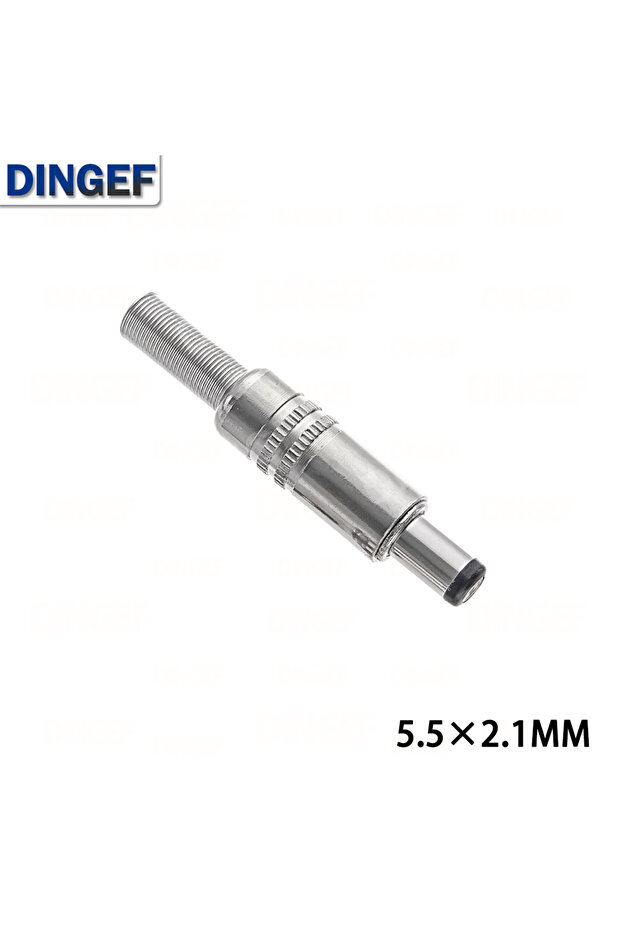 5.5X2.1MM 5PCS 5.5X2.5MM 5.5*2.1mm 4.8*1.7mm DC Power Jack Male Plug Metal Connector Adapter With Bl