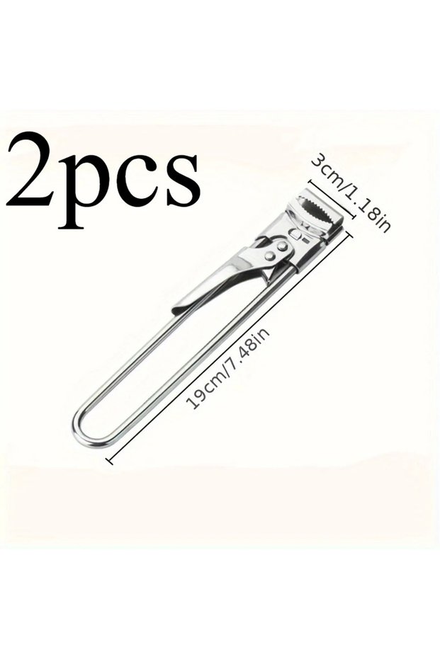 2Pcs Adjustable Multi-Function Bottle Opener Stainless Steel Lids Off Jar Opener Labor-Saving Screw
