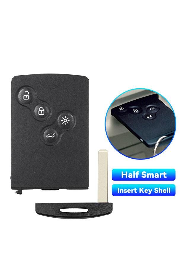 4 Buttons Model 2 KEYYOU 3 4 Buttons Smart Card For Renault Clio Logan Megane 2 3 Koleos Scenic Card