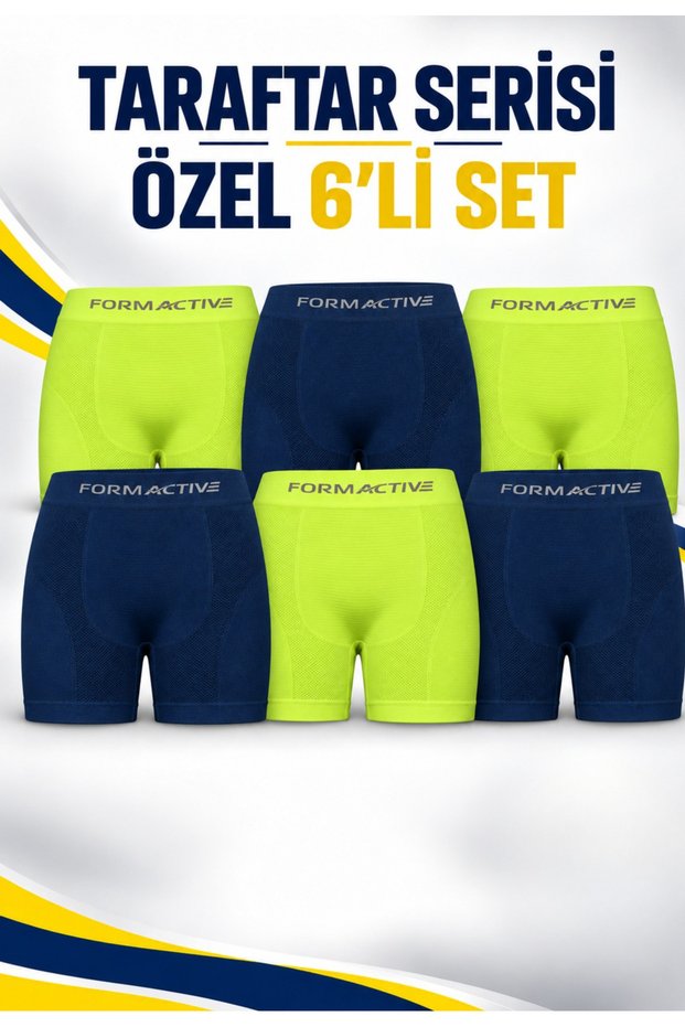 Men's Seamless Microfiber Boxer Set of 6 – Flexible and Soft Everyday Underwear 4400 Fanatic Gift