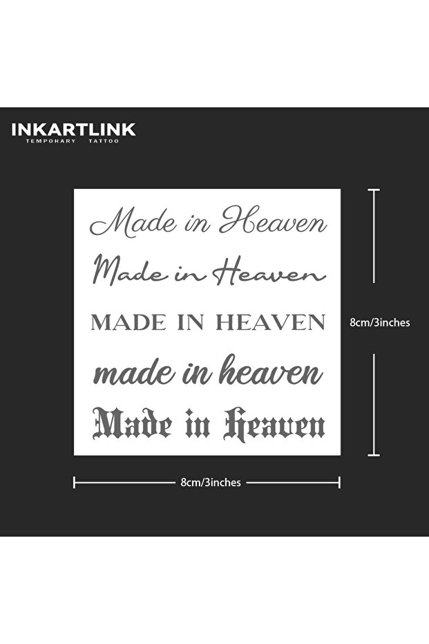 827-0808S Made in heaven Temporary Tattoo,Lasts To 15 Days New Technology Magic Waterproof Semi Perm