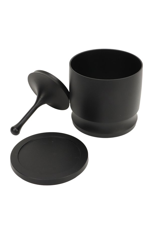 black Aluminum Alloy Coffee Dosing Cup Dosing Rings Press Aluminum Alloy Anti Flying Coffee Powder P