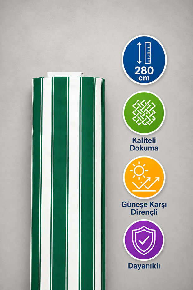 Tent Cloth Waterproof Tarpaulin Fabric 6 Meters - Green