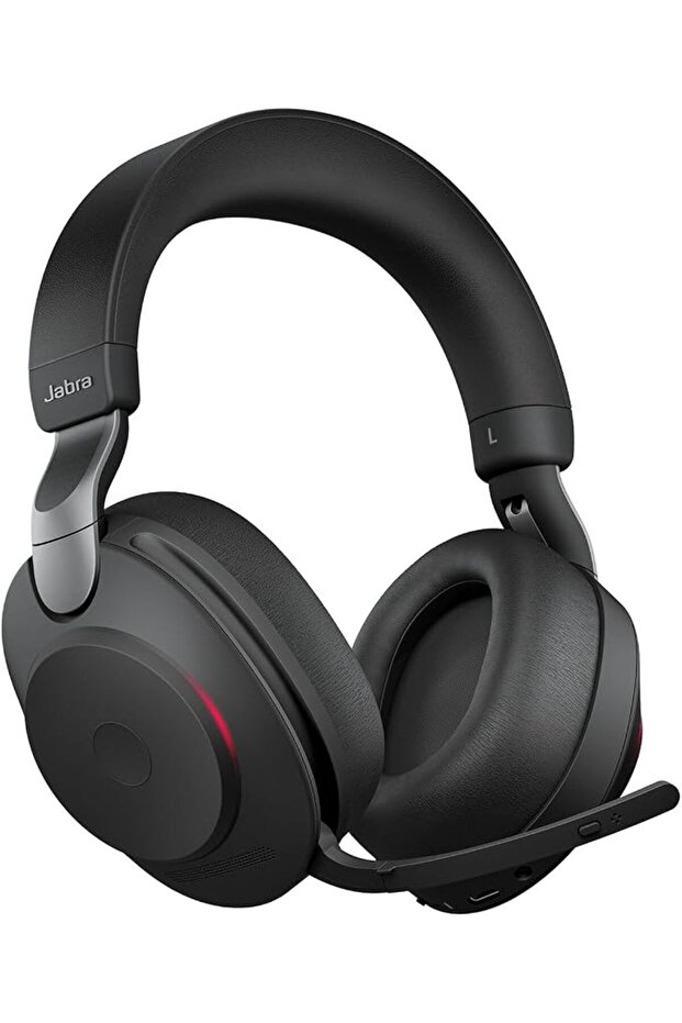 سماعة رأس لاسلكية Evolve2 85 – سماعات ستيريو معتمدة من UC مزودة بخاصية إلغاء الضوضاء وعمر بطارية طويل