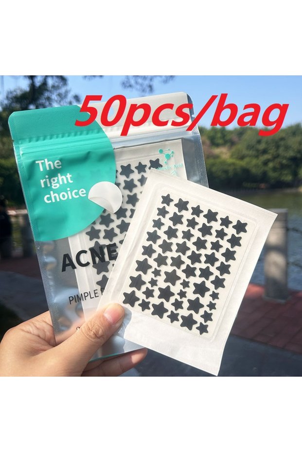 50patch(1pcs1bag) Star Acne Patch Face Care Repair Pimple Acne Spots Pimple Marks Invisible Cover Ac