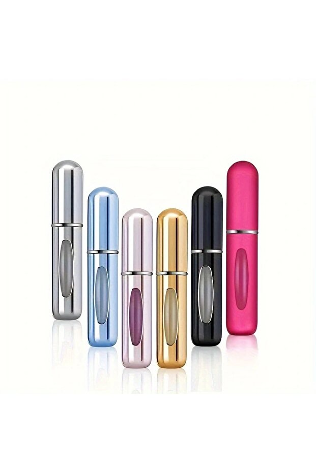 Metal 5ml 6pcs Sub-bottle 6-Pack 5ml Portable Travel Size Spray Bottles Set Self-Priming Bottom Fill