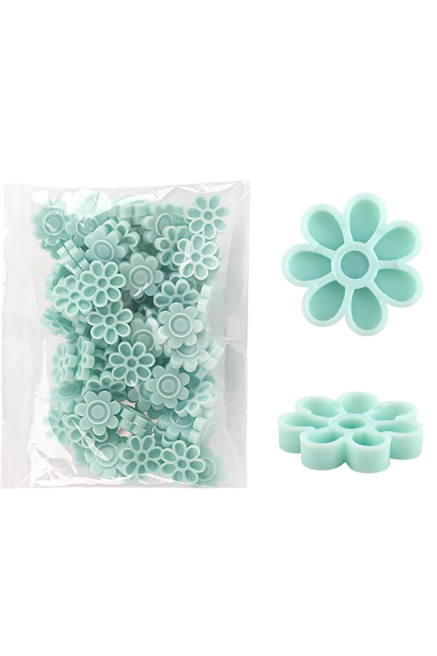 Light Green 100pcs Eyelash Extension Glue Holder Cup Lash Extension Adhesive Delay Blooming Cup Saku