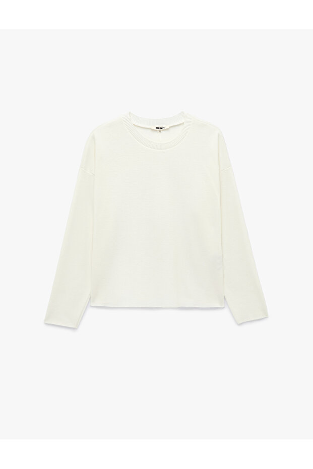 Regular Fit Long Sleeve Crew Neck Basic Sweatshirt