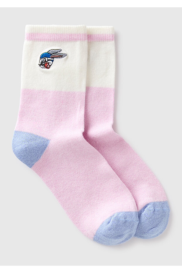 Boy's Pink Pr. Looney Tunes Socks