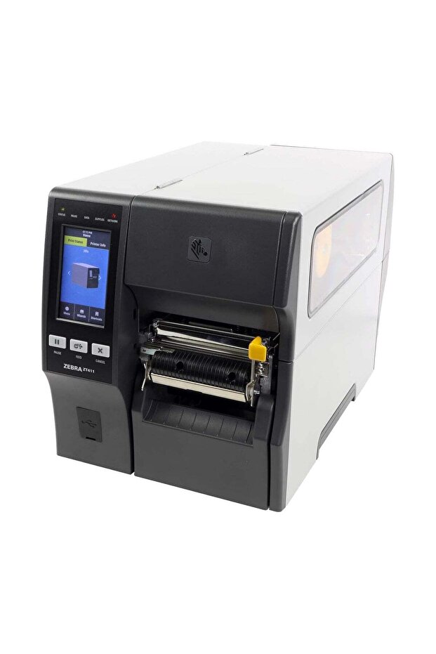 ZT411 Thermal Transfer Industrial Printer 300 dpi Print Width 4 in Serial USB Ethernet Bluetooth Peeler with Full Rewind ZT41143 T410000Z