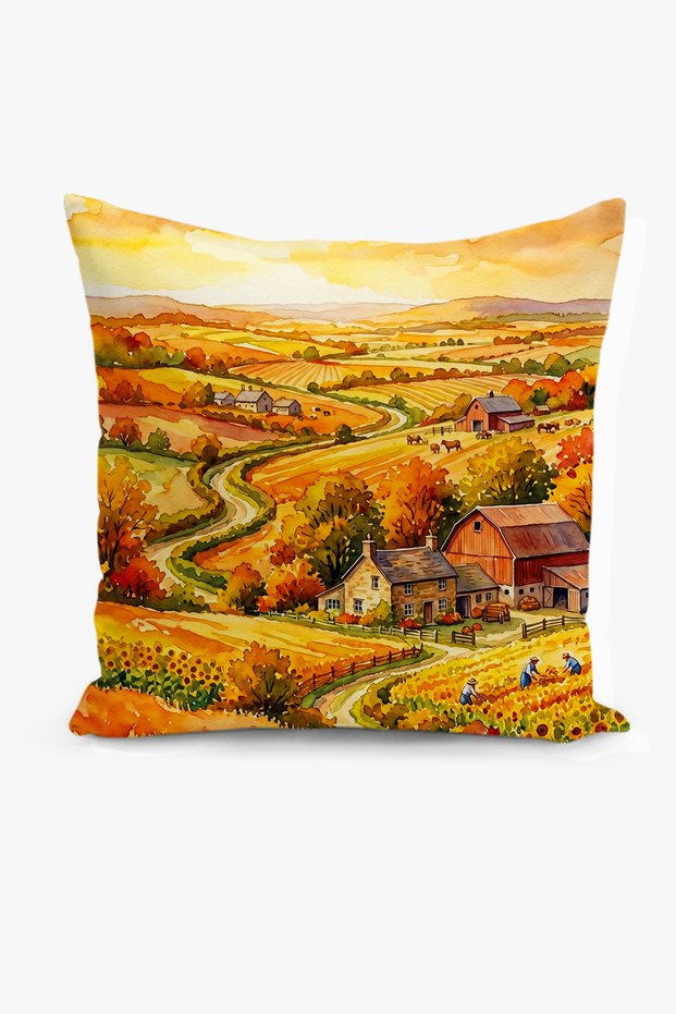 Double-Sided Digital Print Throw Pillow Cover - Autumn Series