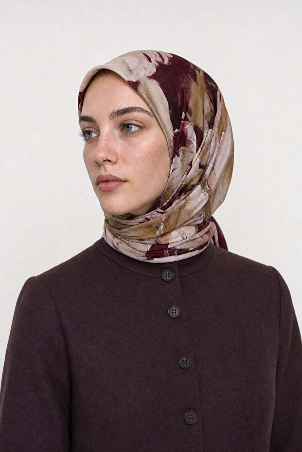 وشاح عضوي بنمط الحديقة