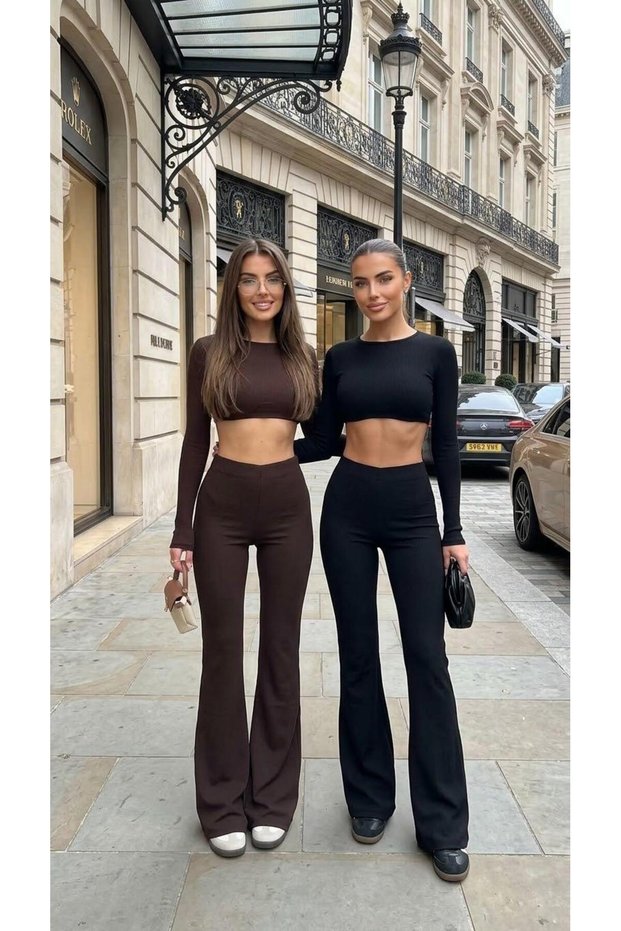 Spanish Style Steel Fabric Side Zipper Trousers