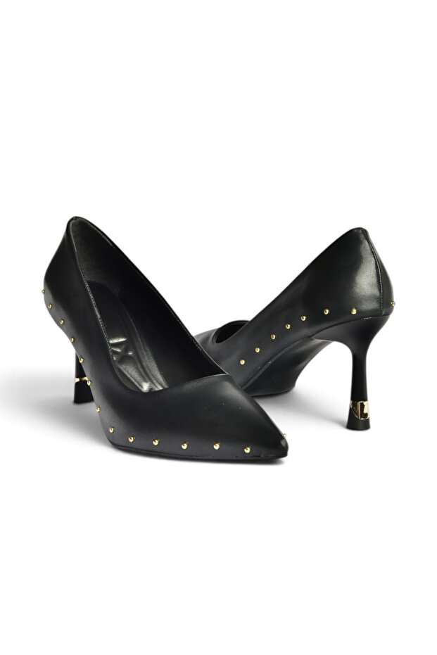 Z308400409 Black Thin Heeled Women's Shoes