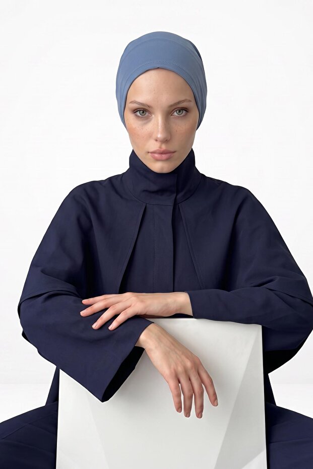Chiffon Bonnet with Back Gathering Detail, B-102S