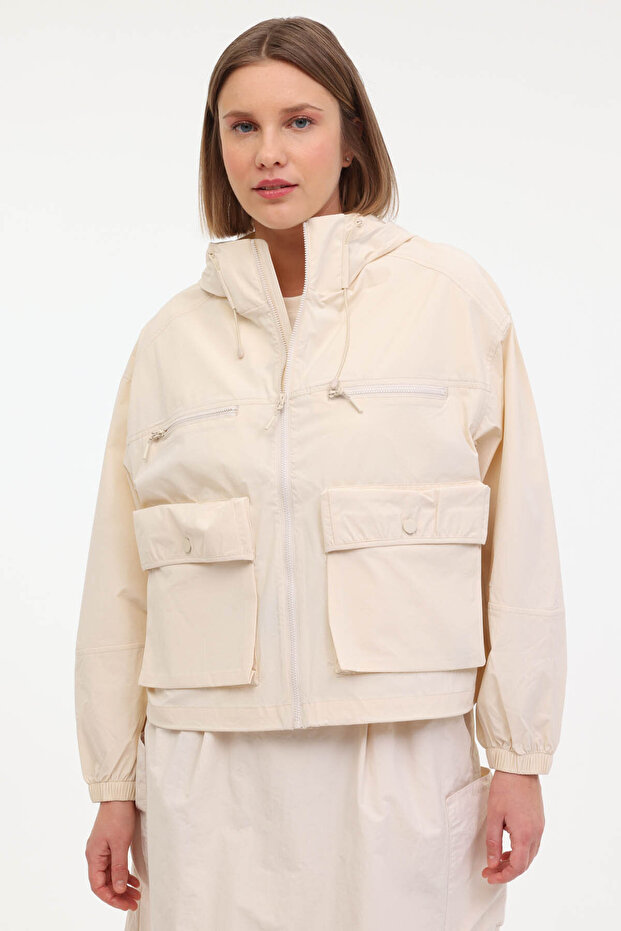 Women's Raincoat Ecofi 8Kt28 Beige